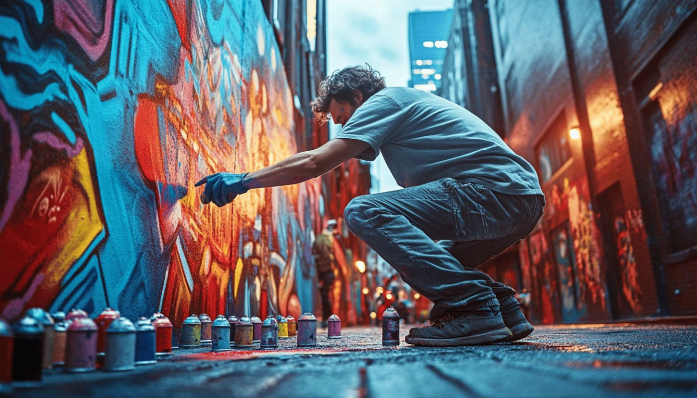 Exploration des techniques avancées en street art pour projets DIY